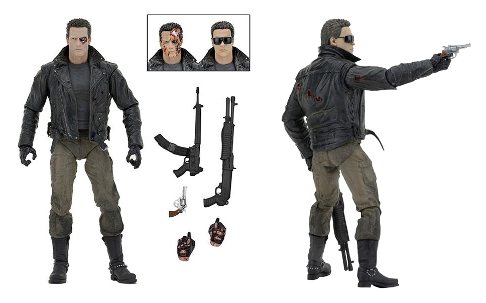 NECA 51912 Terminator Ultimate T-800 Police Station Assault 7 Inch Action Figure for sale online